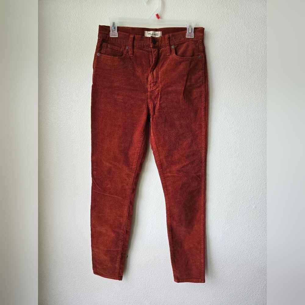 Madewell Women  Rust Corduroy Pants